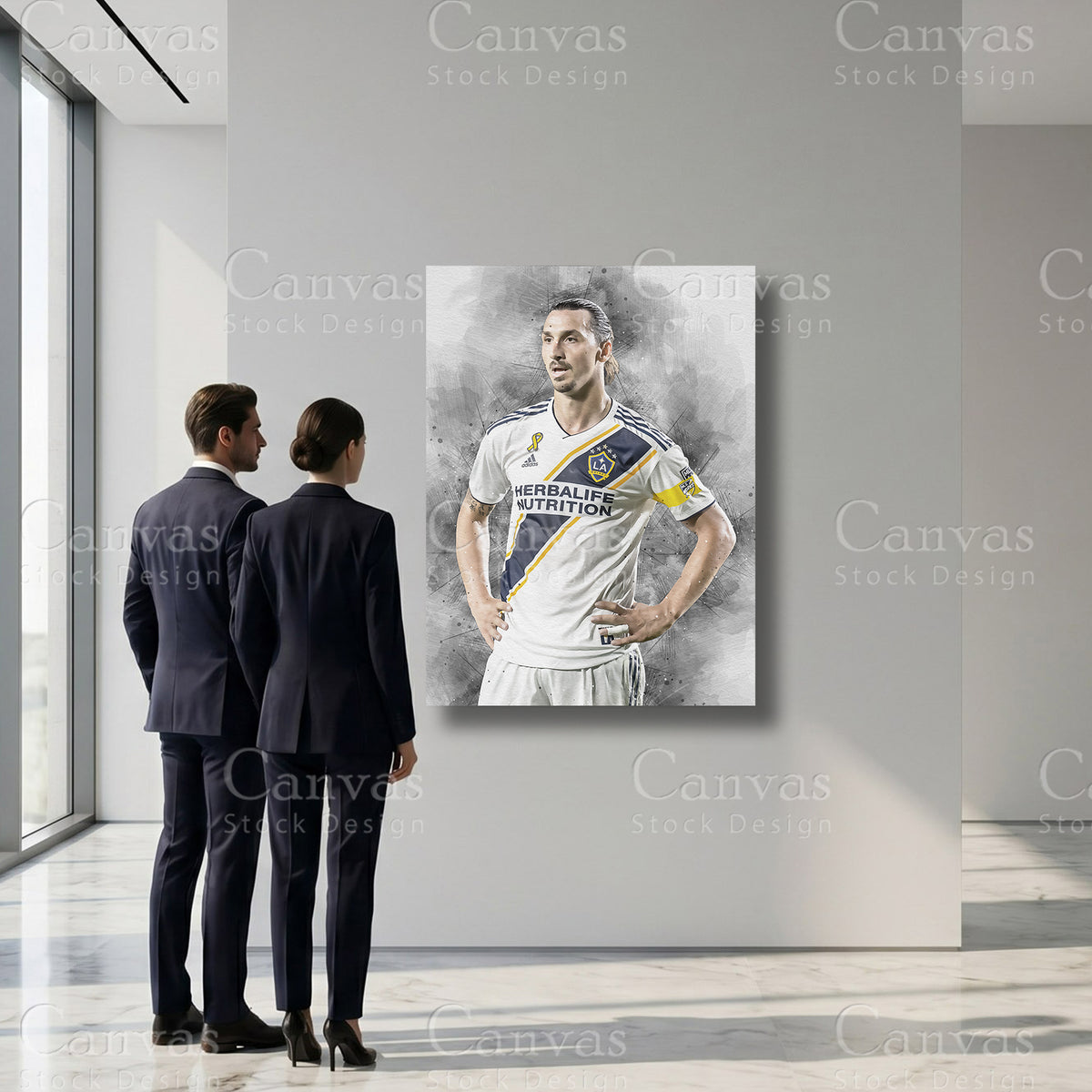 Zlatan Ibrahimovic Sports Canvas Artwork