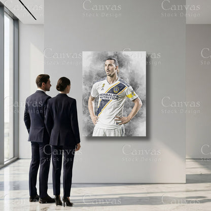 Zlatan Ibrahimovic Sports Canvas Artwork