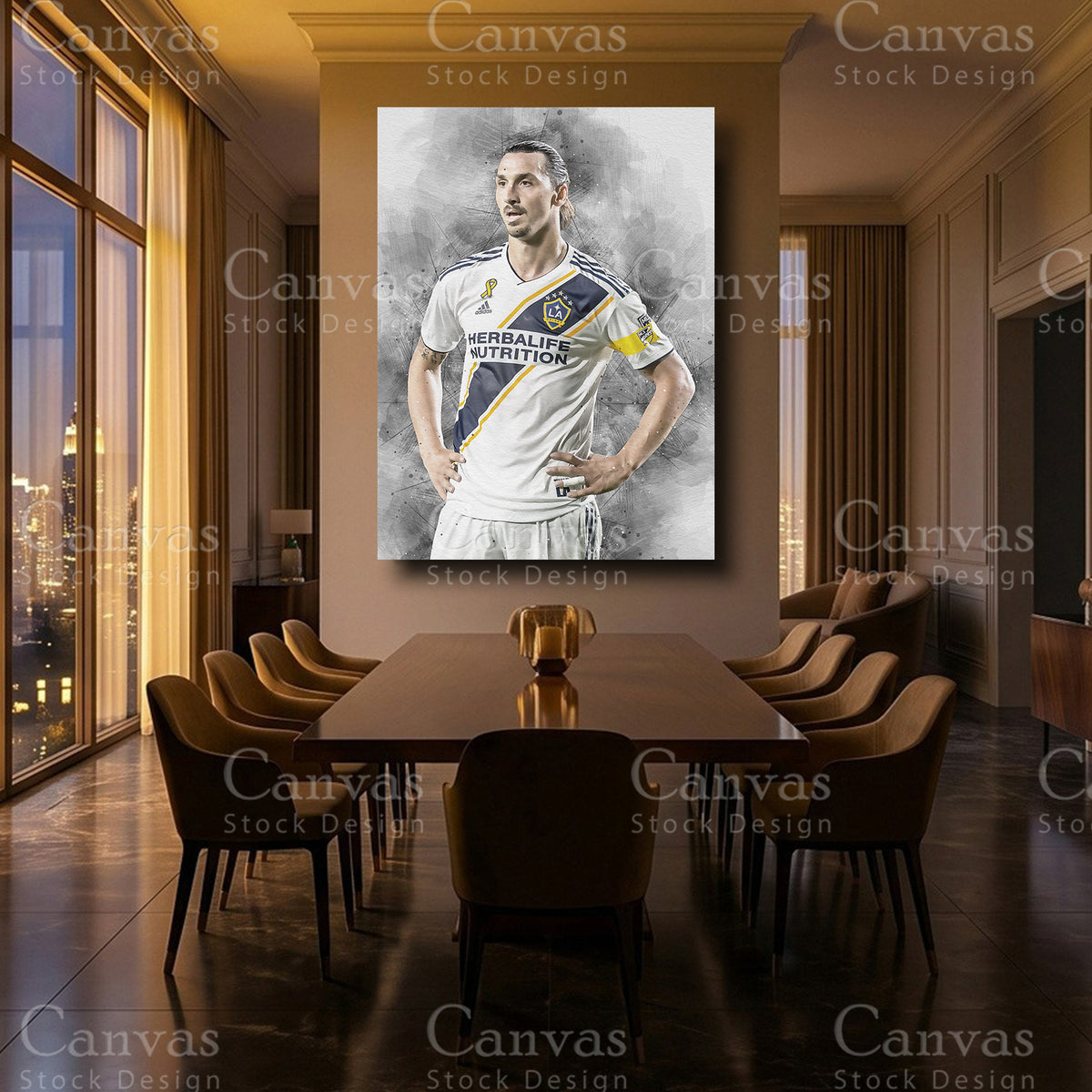 Zlatan Ibrahimovic Luxury Soccer Wall Art