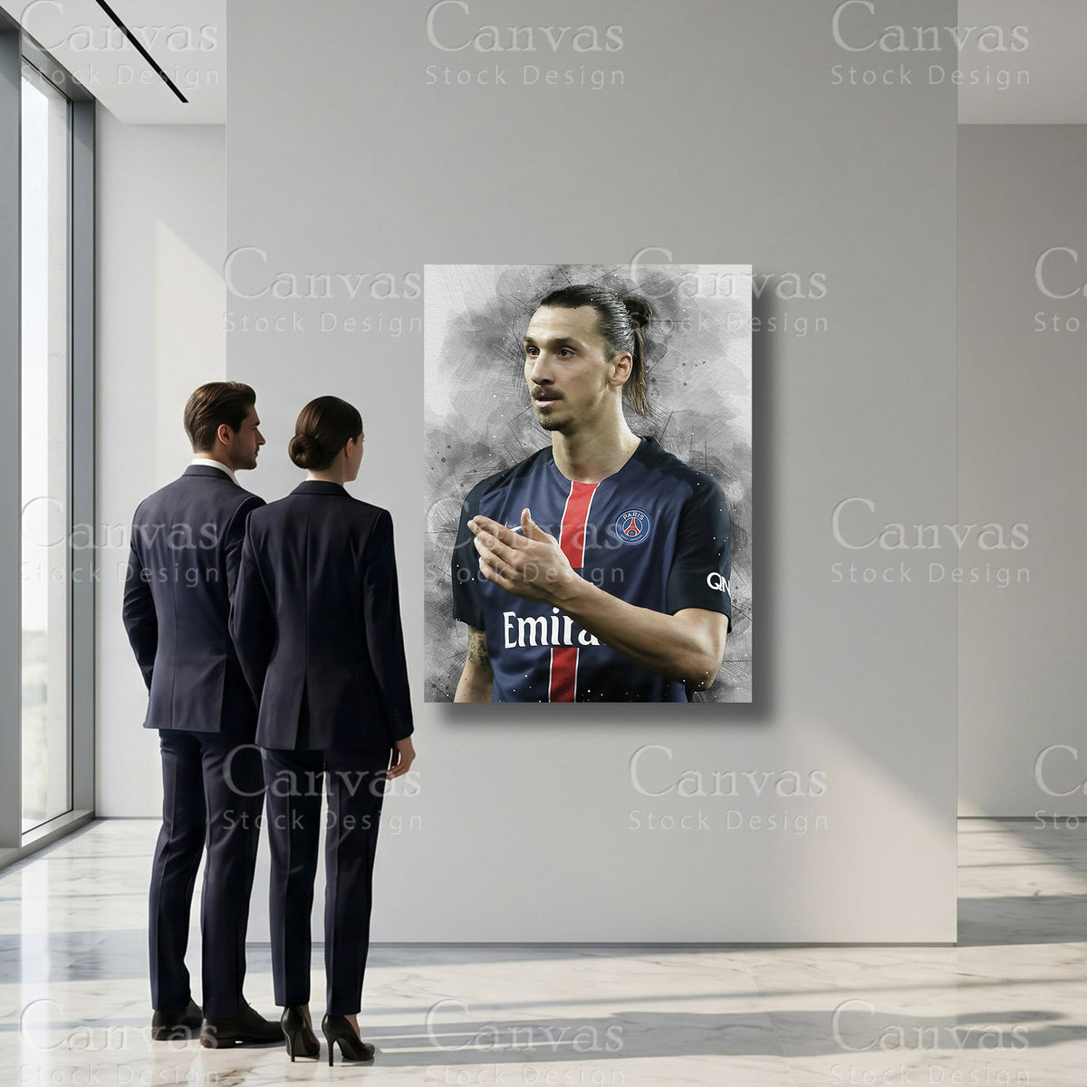 Zlatan Ibrahimovic Football Sports Artwork