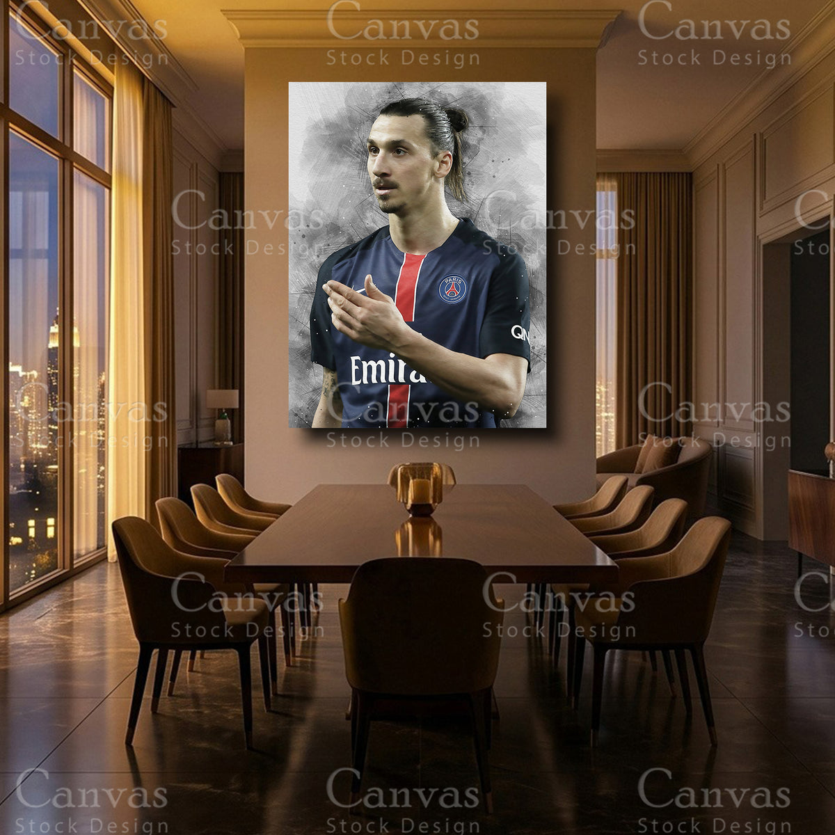 Zlatan Ibrahimović Luxury Football Wall Art