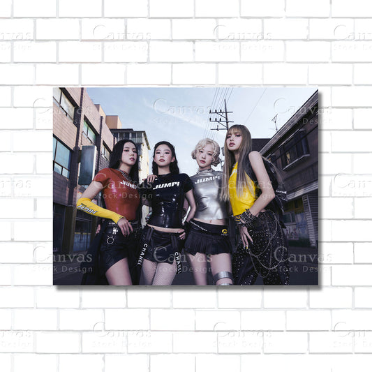 BLACKPINK Jump Canvas Wall Art – K-pop Poster Print