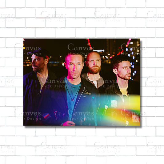 Coldplay Canvas Wall Art – Music Poster Print