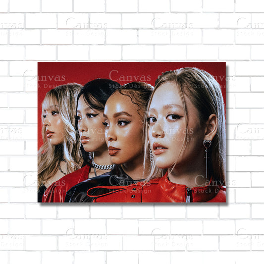 Girls Girl Group Canvas Wall Art – K-pop / Pop Music Poster Print