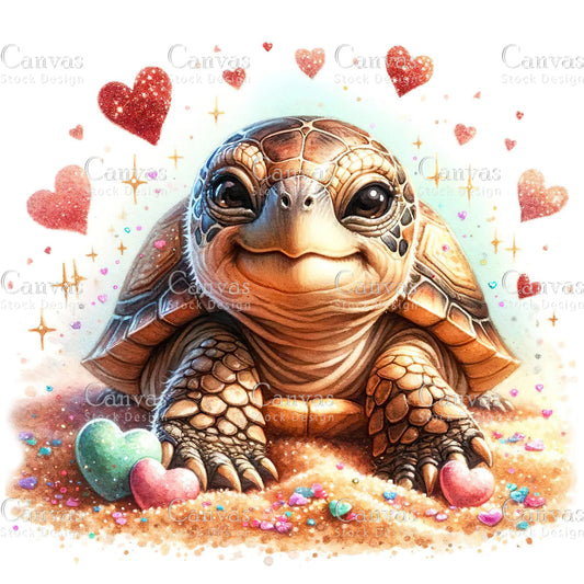 Watercolour Turtle, Baby Animals, Animal Clipart, Watercolor Animals, Animal Stickers, Summer Clipart, Fantasy Clipart