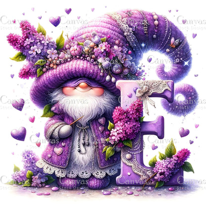 Watercolor Garden Gnome, Flower Gnome, Summer Gnome, Elf Clipart, Spring Clipart, Watercolour Clipart, Fantasy Clipart