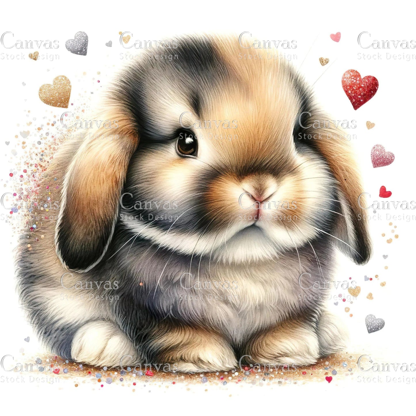 Watercolour White Rabbit, Baby Animals, Animal Clipart, Watercolor Animals, Animal Stickers, Summer Clipart, Fantasy Clipart