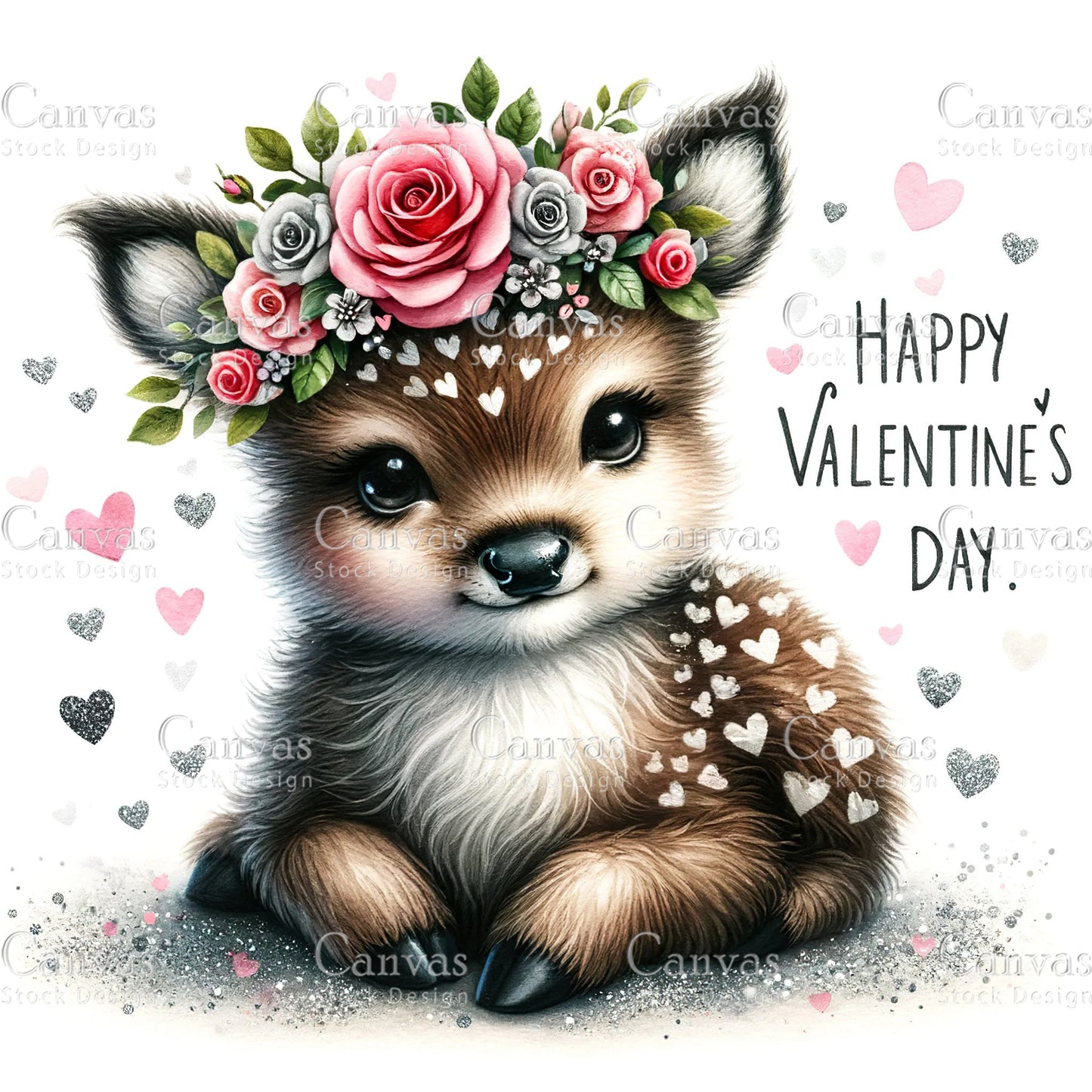 Watercolor animal clipart, Squirrel, Hedgehog, Cow, Spring clipart, Valentines clipart, Woodland animal clipart, Valentine printable