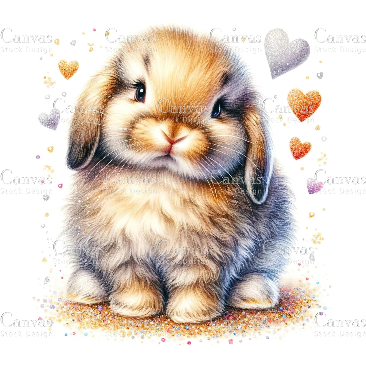 Watercolour White Rabbit, Baby Animals, Animal Clipart, Watercolor Animals, Animal Stickers, Summer Clipart, Fantasy Clipart