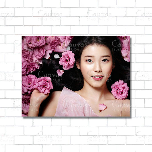 IU Canvas Wall Art – K-Pop Icon Poster Print