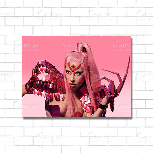 Lady Gaga Canvas Wall Art – Pop Music Icon Home Décor